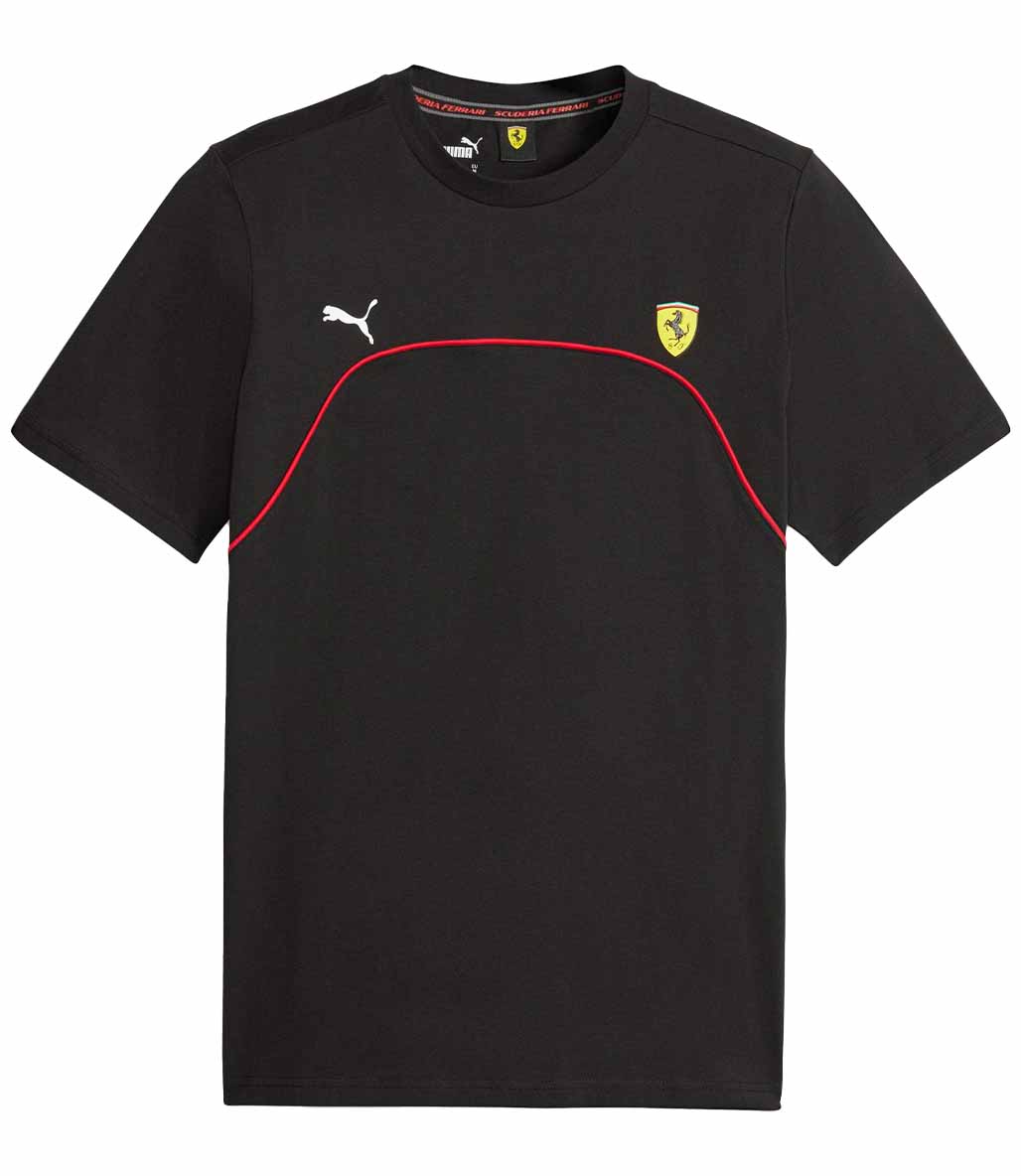 Puma Scuderia Ferrari Motorsport Kısa Kollu T-Shirt Siyah