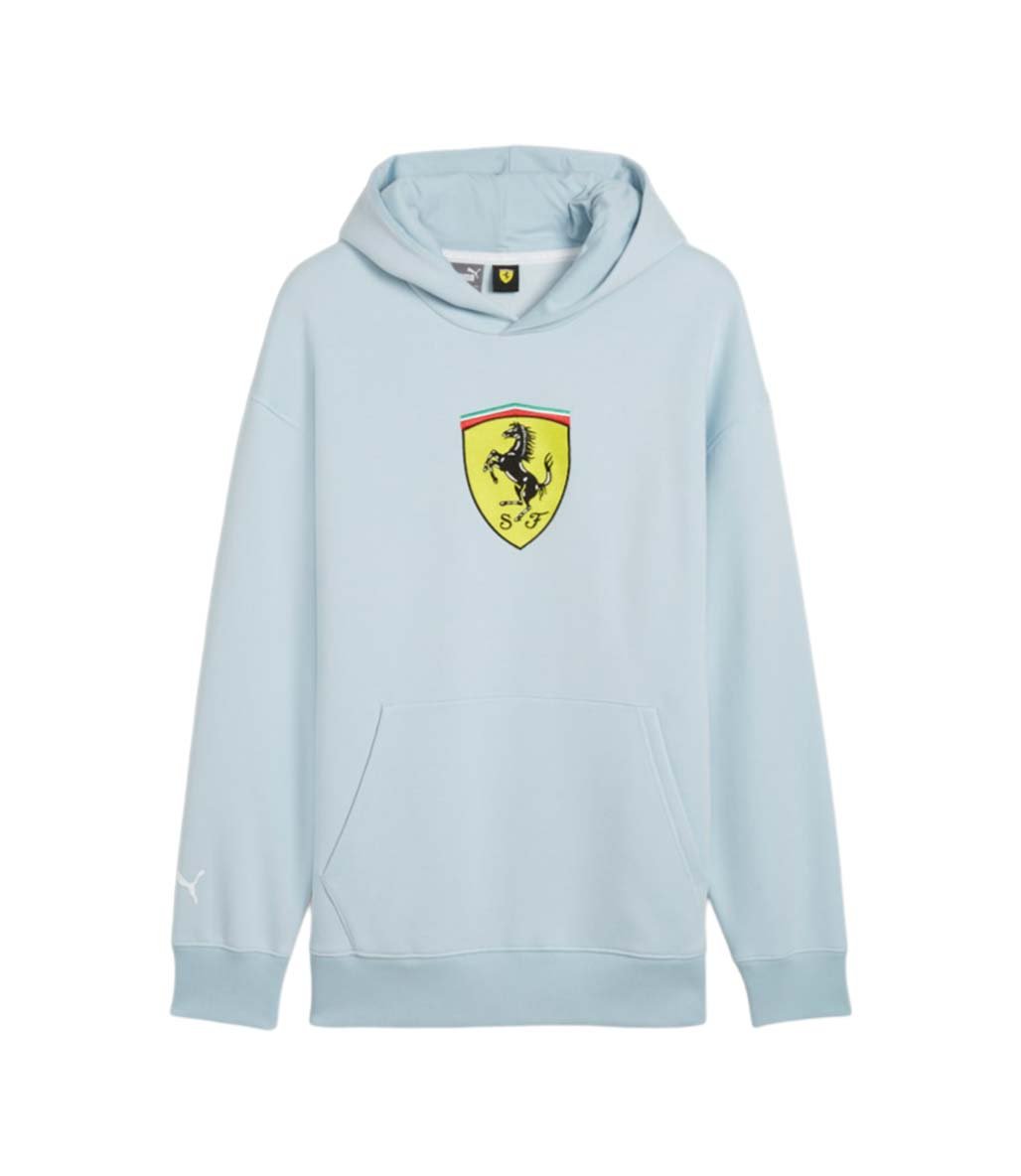 Puma Scuderia Ferrari Race Big Shield Kapu onlu Sweatshirt Ac k Mavi Fitmoda