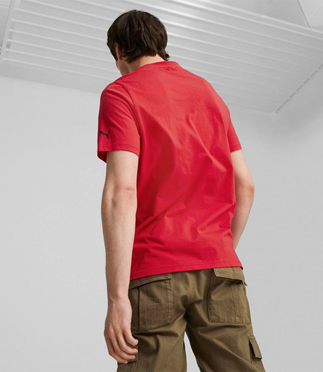 Puma Scuderia Ferrari Race Big Shield K sa Kollu T Shirt K rm z Fitmoda