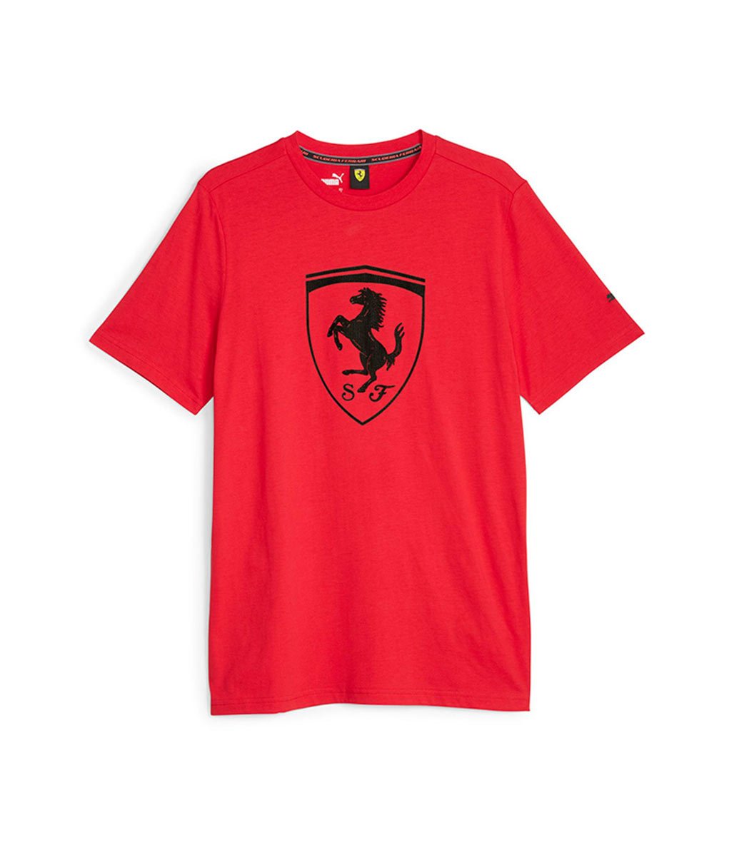 Puma Scuderia Ferrari Race Big Shield K sa Kollu T Shirt K rm z Fitmoda
