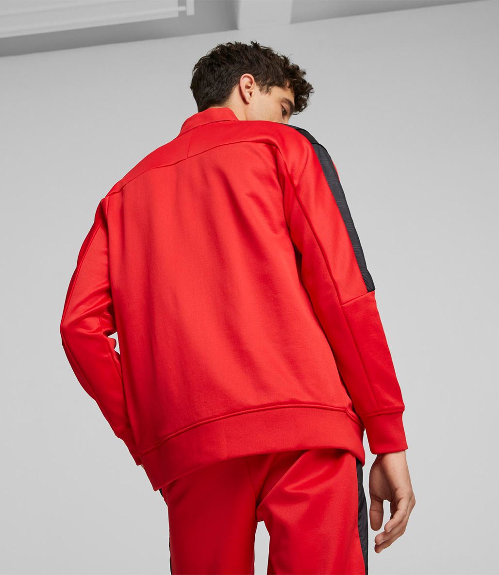 Puma Scuderia Ferrari Race MT7 Fermuarlı Sweatshirt Kırmızı
