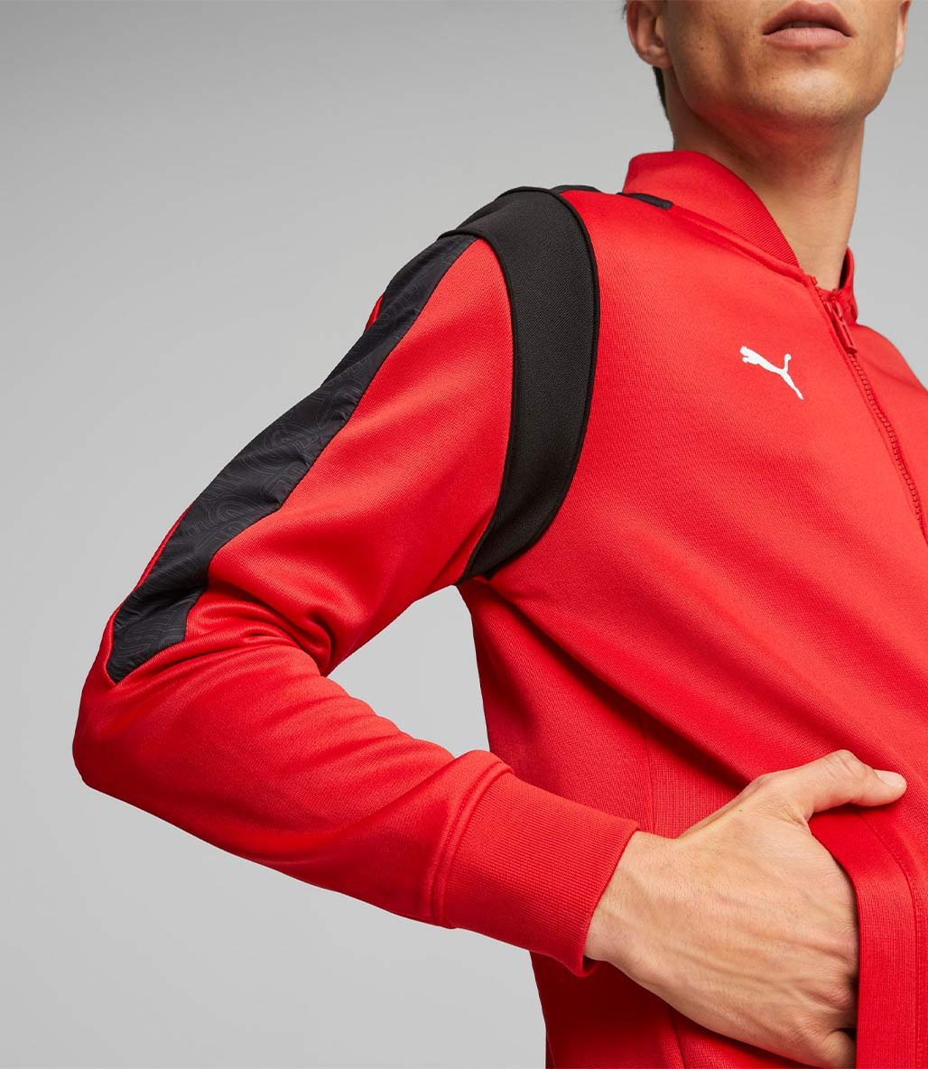 Puma Scuderia Ferrari Race MT7 Fermuarlı Sweatshirt Kırmızı