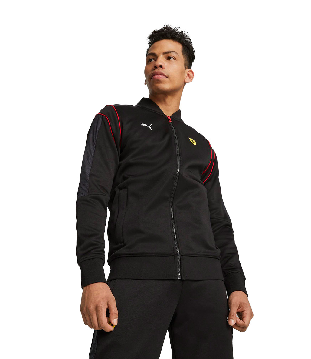 Puma Scuderia Ferrari Race MT7 Fermuarlı Sweatshirt Siyah