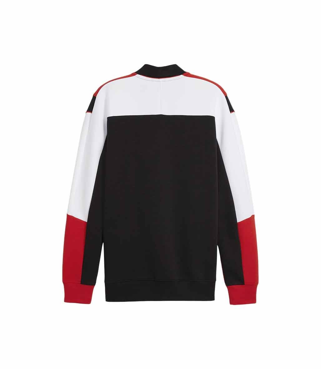 Puma Scuderia Ferrari Race MT7 Fermuarlı Sweatshirt Siyah Kırmızı
