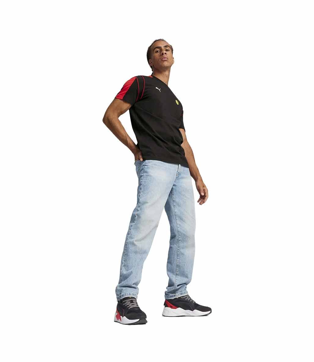 Puma Scuderia Ferrari Race MT7 Kısa Kollu T-Shirt Siyah
