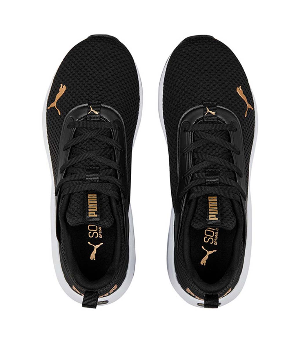 Puma SoftRide Flair Kadın Ayakkabı Siyah Gold