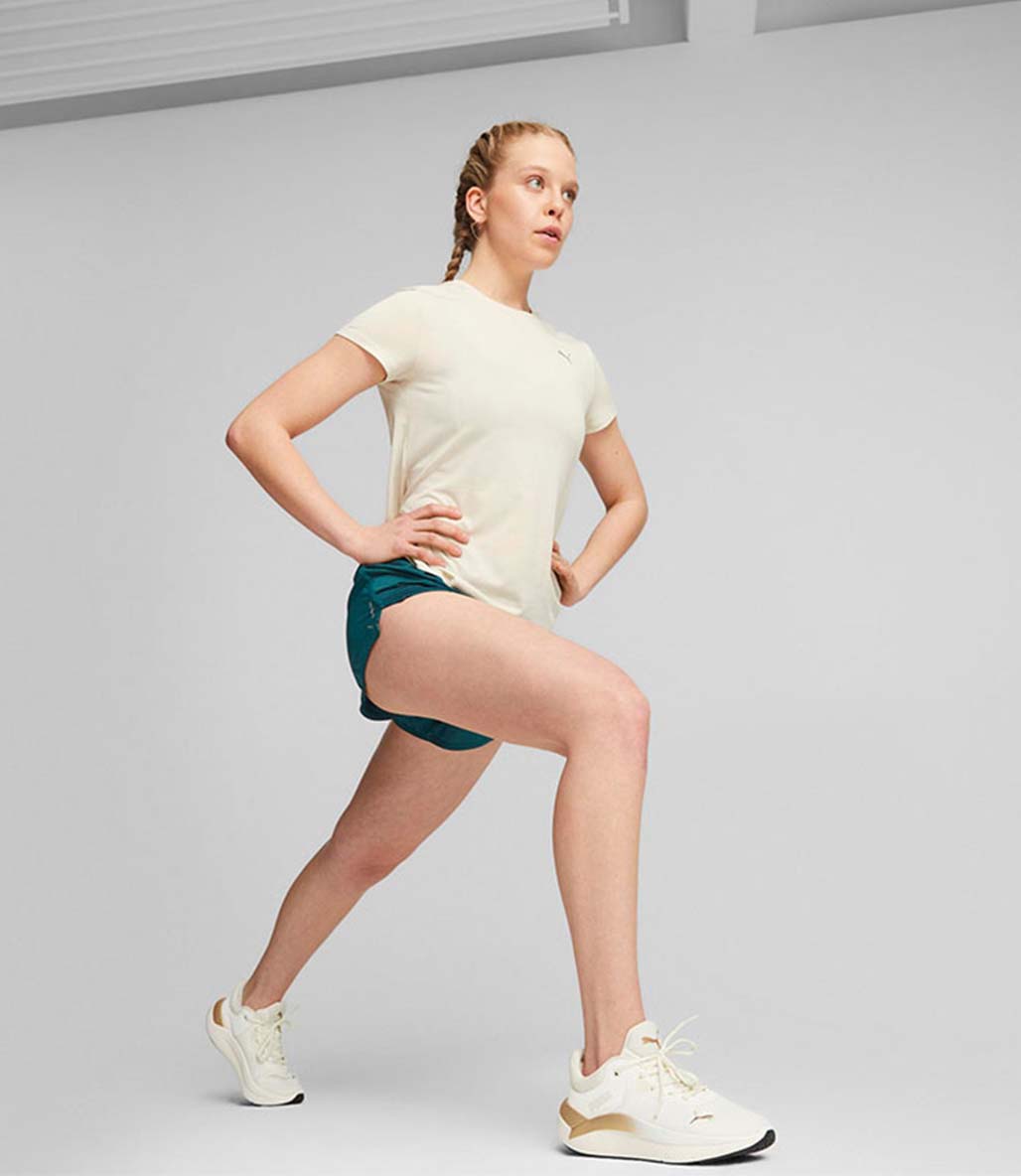 Puma SoftRide Pro Molten Metal Kadın Ayakkabı Beyaz Gold