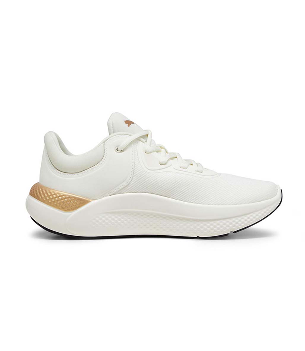Puma SoftRide Pro Molten Metal Kadın Ayakkabı Beyaz Gold