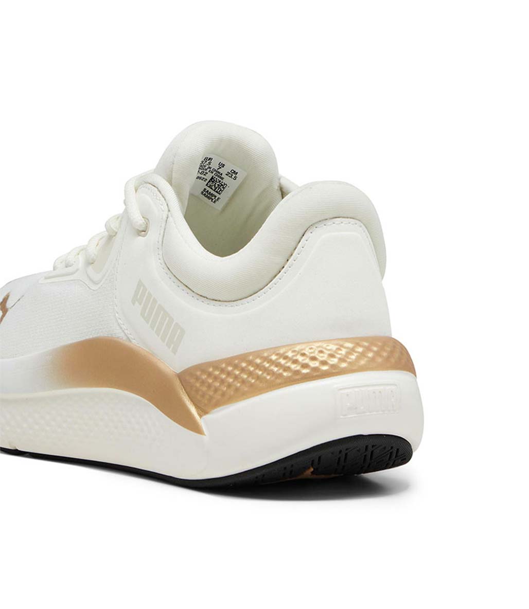 Puma SoftRide Pro Molten Metal Kadın Ayakkabı Beyaz Gold