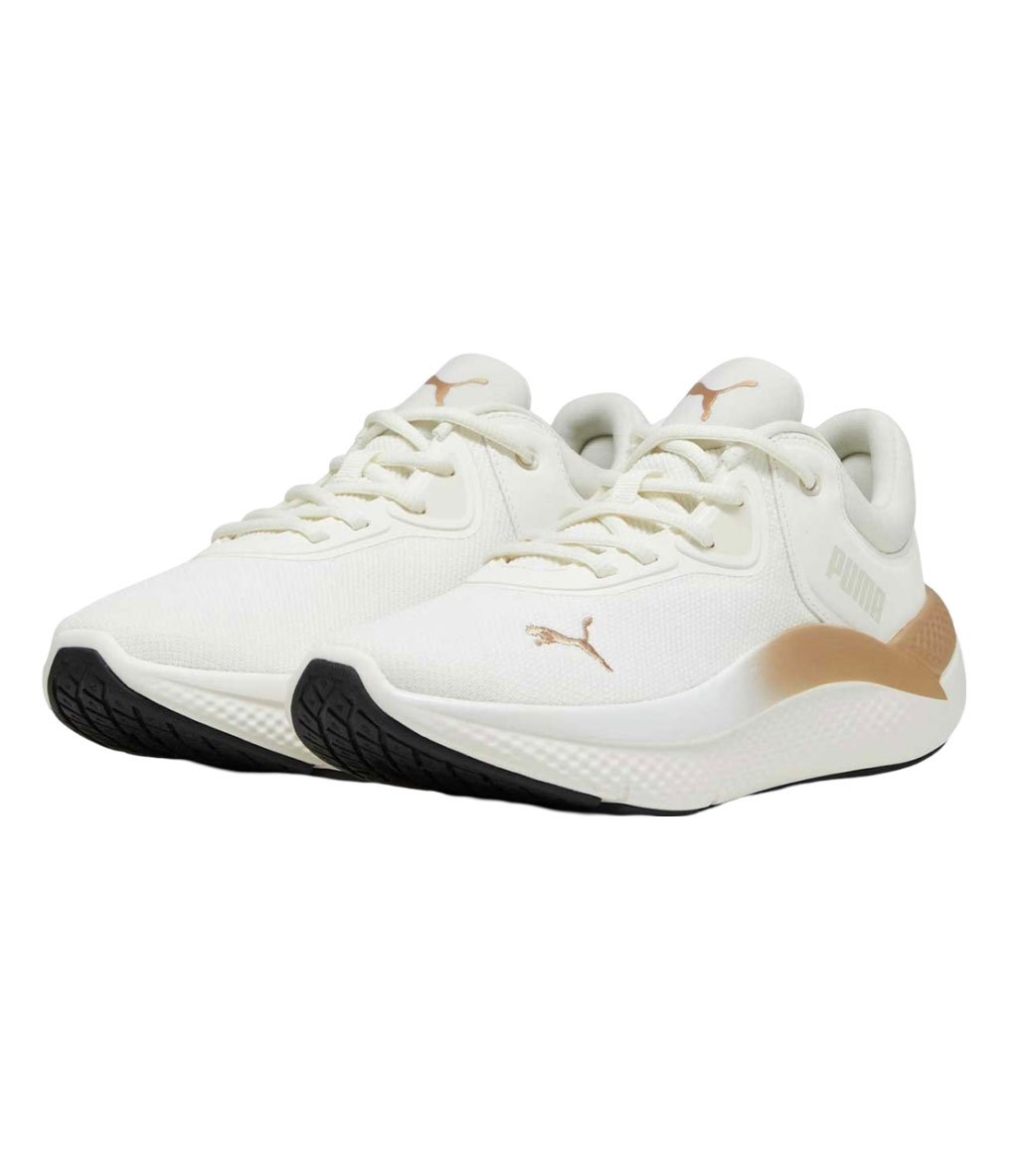 Puma SoftRide Pro Molten Metal Kadın Ayakkabı Beyaz Gold