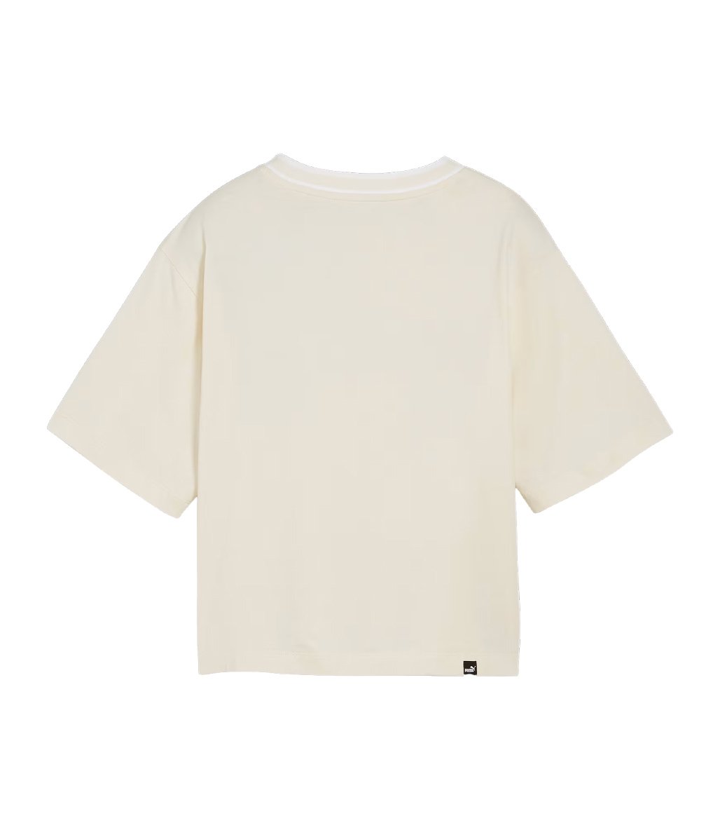 Puma Squad Graphic Kadın Kısa Kollu T-Shirt Bej