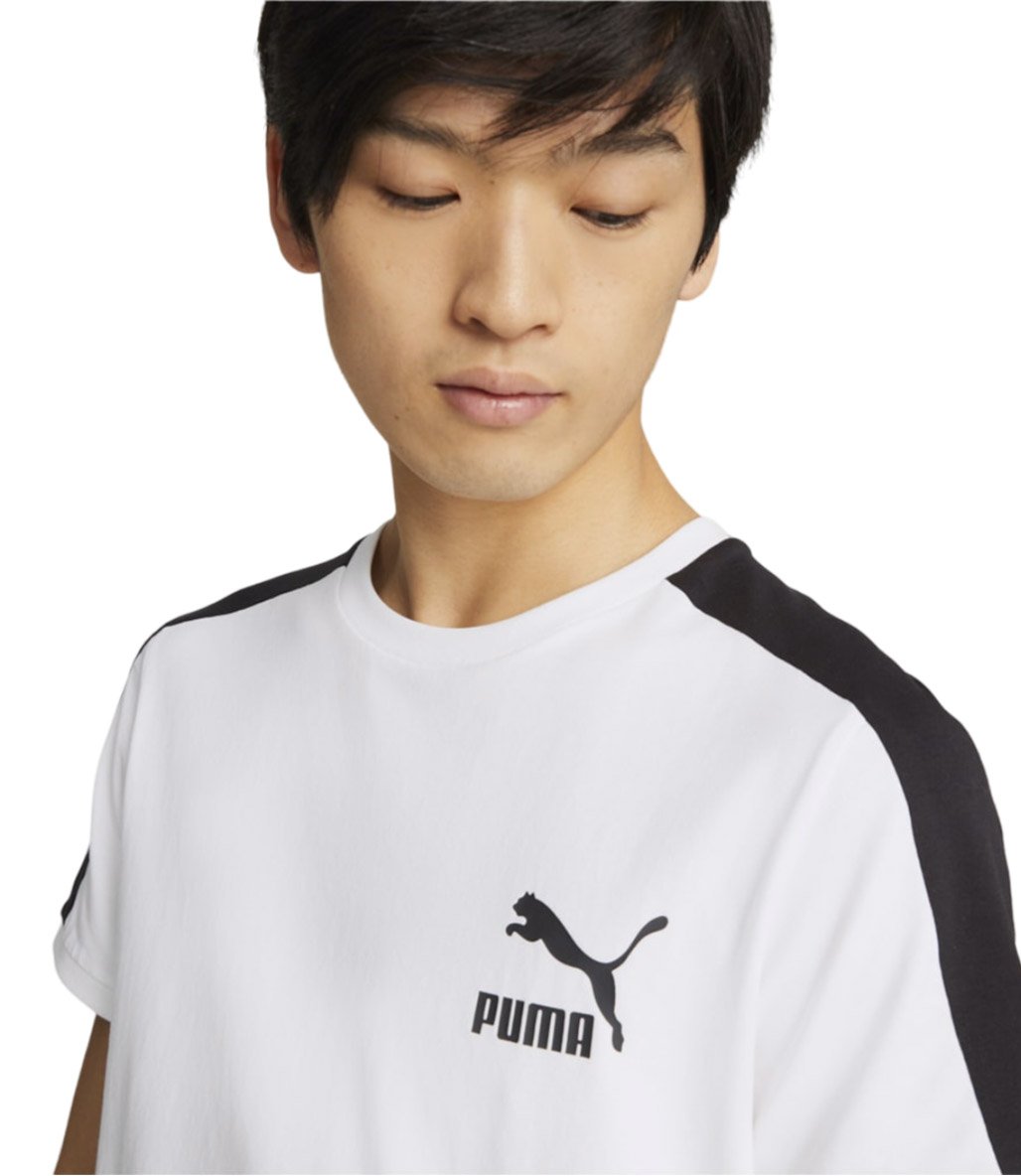Puma T7 Iconic Kısa Kollu T-Shirt Beyaz