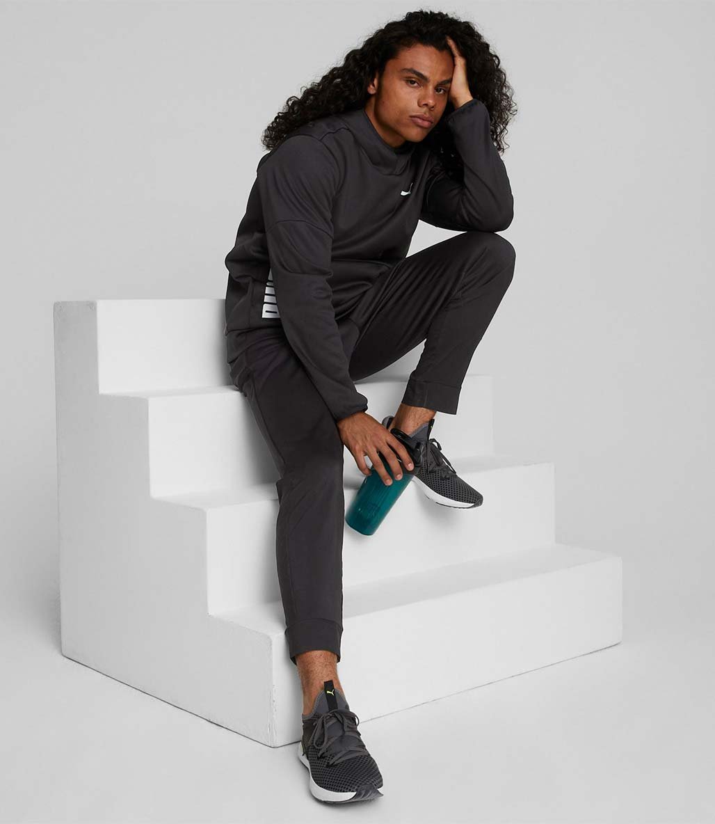 Puma Train All Day PWRFleece Kapüşonlu Sweatshirt Siyah