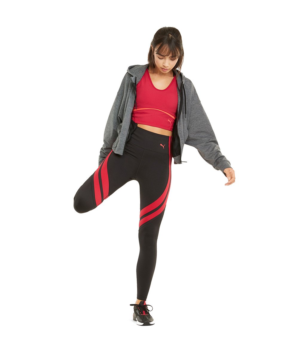 Puma Train Cloudspun Fz Hoodie Kadın Fermuarlı Kapüşonlu Sweatshirt Gri