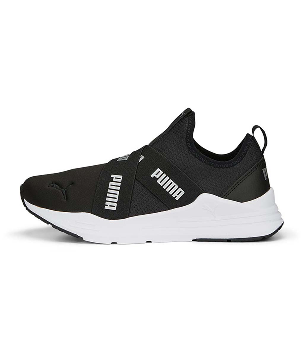 Puma Wired Run Slip-On Metallics Kadın Ayakkabı Siyah