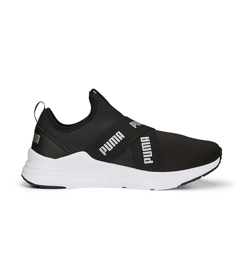 Puma Wired Run Slip-On Metallics Kadın Ayakkabı Siyah