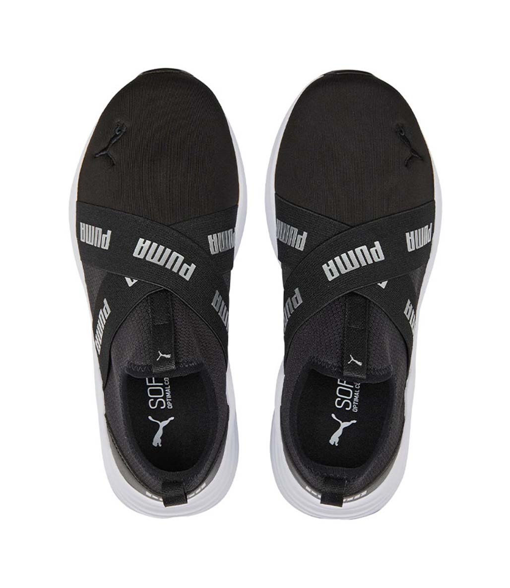 Puma Wired Run Slip-On Metallics Kadın Ayakkabı Siyah