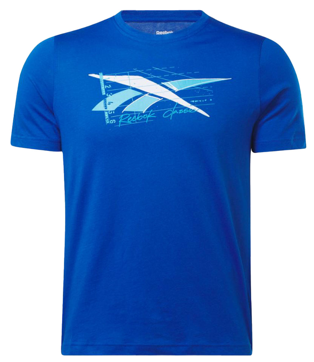Reebok Graphic Series Track Vector Kısa Kollu T-Shirt Mavi