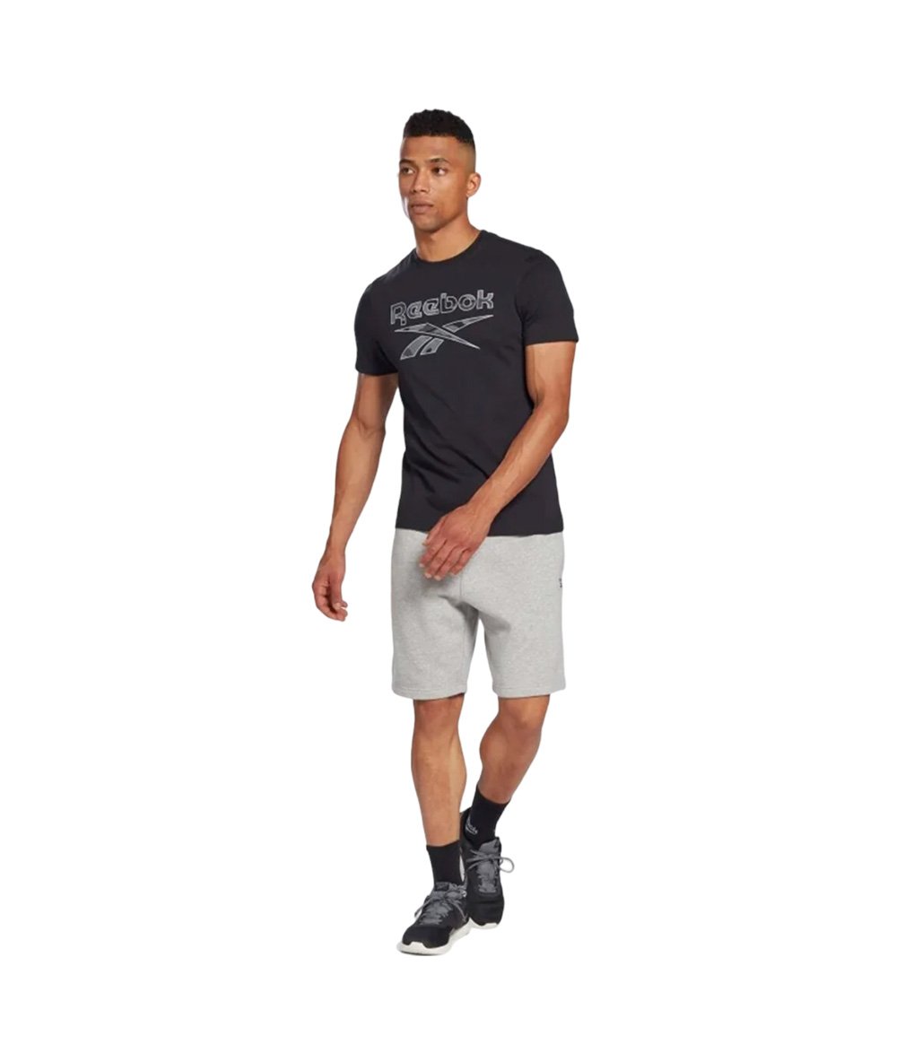 Reebok ID Camo Kısa Kollu T-Shirt Siyah Kamuflaj