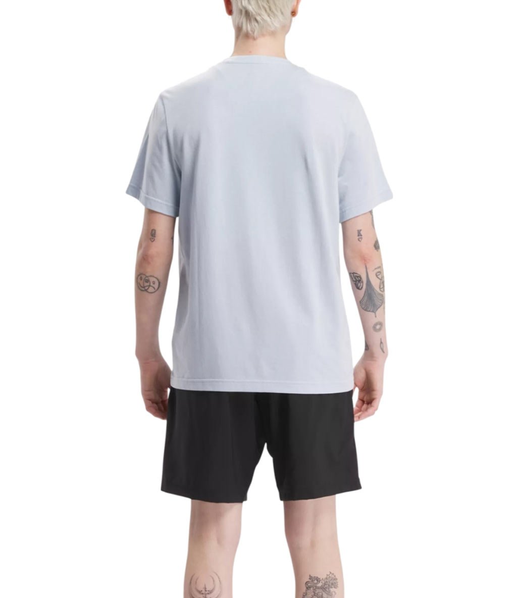 Reebok Identity Big Stacked Logo Kısa Kollu T-Shirt Açık Mavi