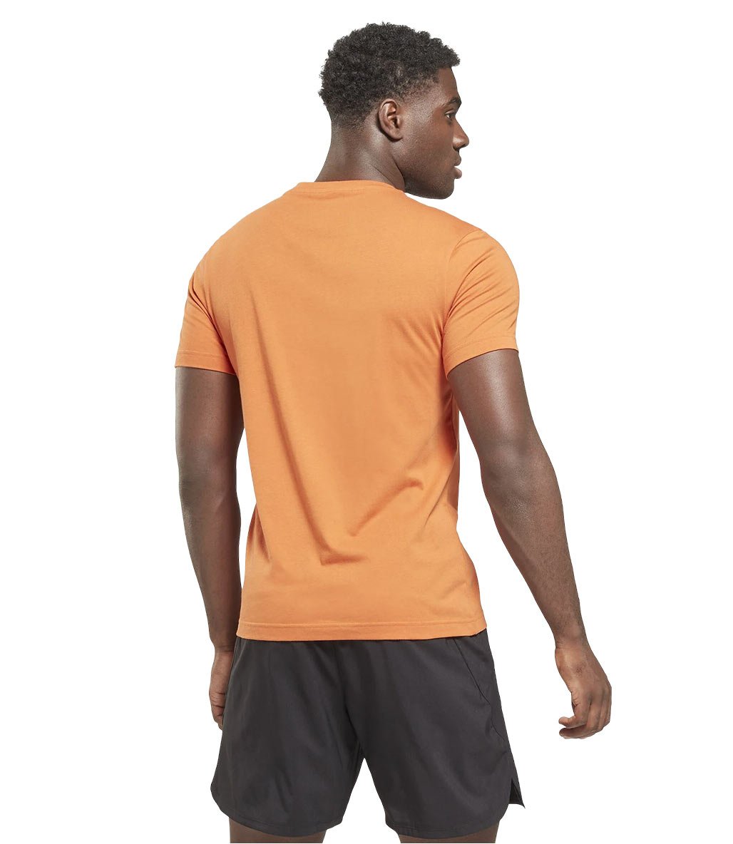 Reebok Identity Big Stacked Logo Kısa Kollu T-Shirt Turuncu