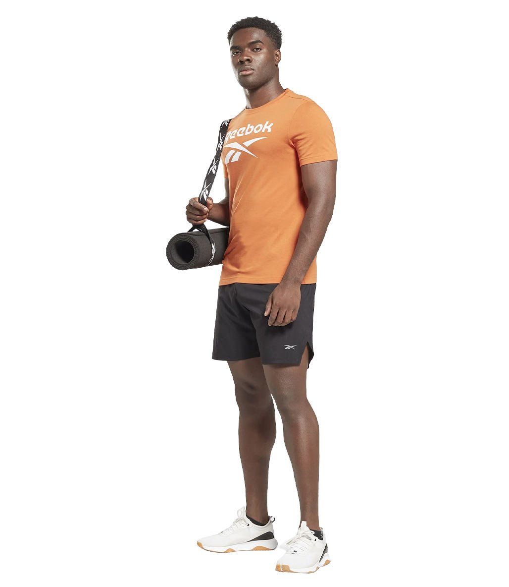 Reebok Identity Big Stacked Logo Kısa Kollu T-Shirt Turuncu