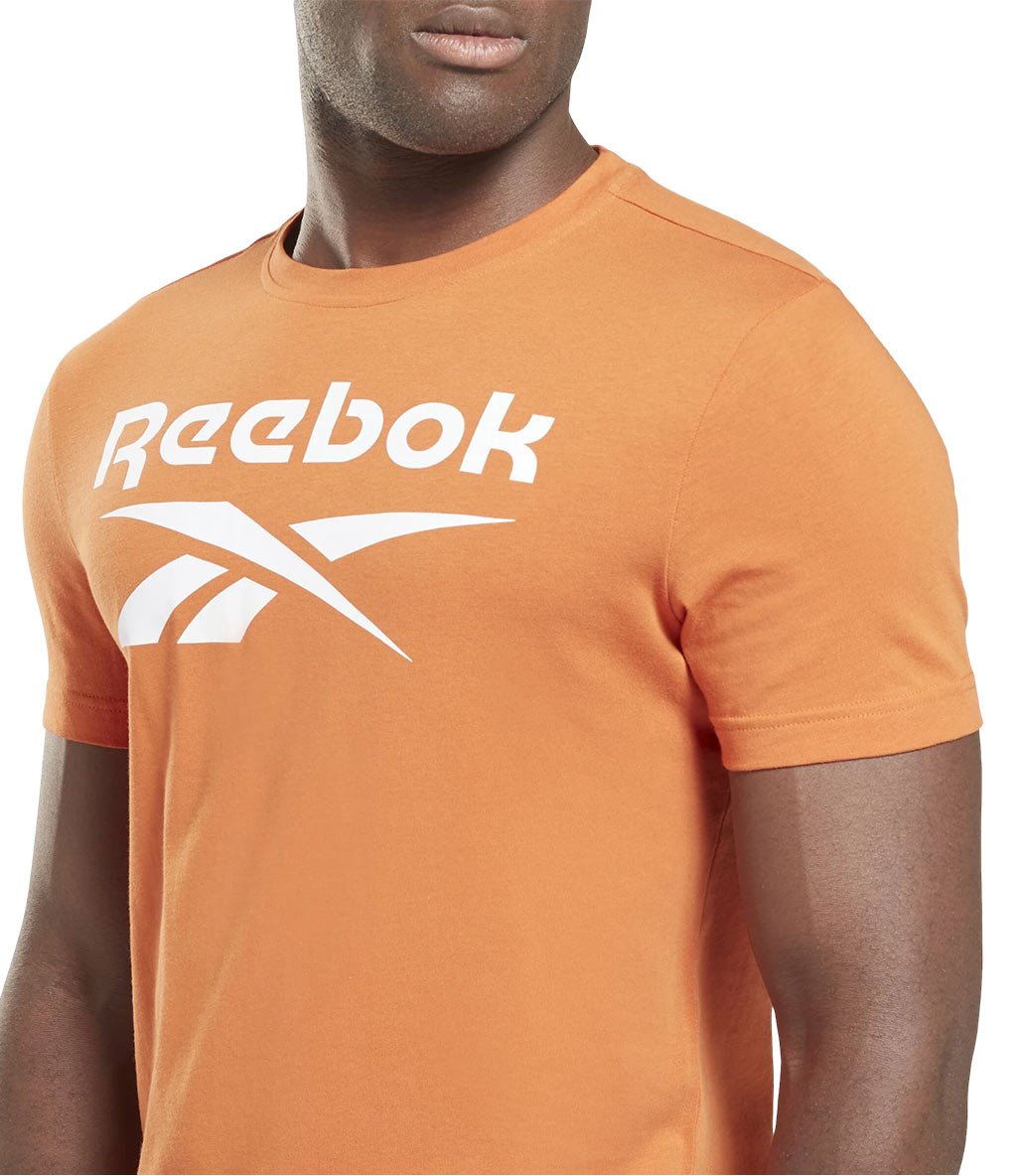 Reebok Identity Big Stacked Logo Kısa Kollu T-Shirt Turuncu