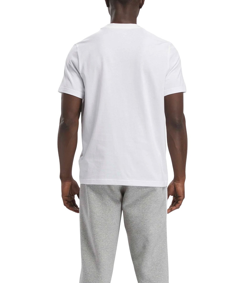 Reebok Identity Stacked Kısa Kollu T-Shirt Beyaz