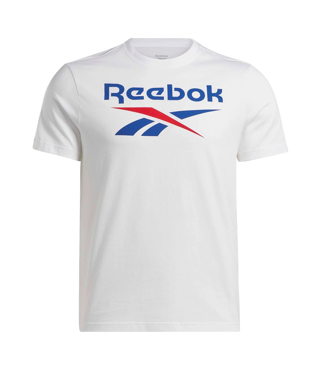 Reebok Identity Stacked Kısa Kollu T-Shirt Beyaz