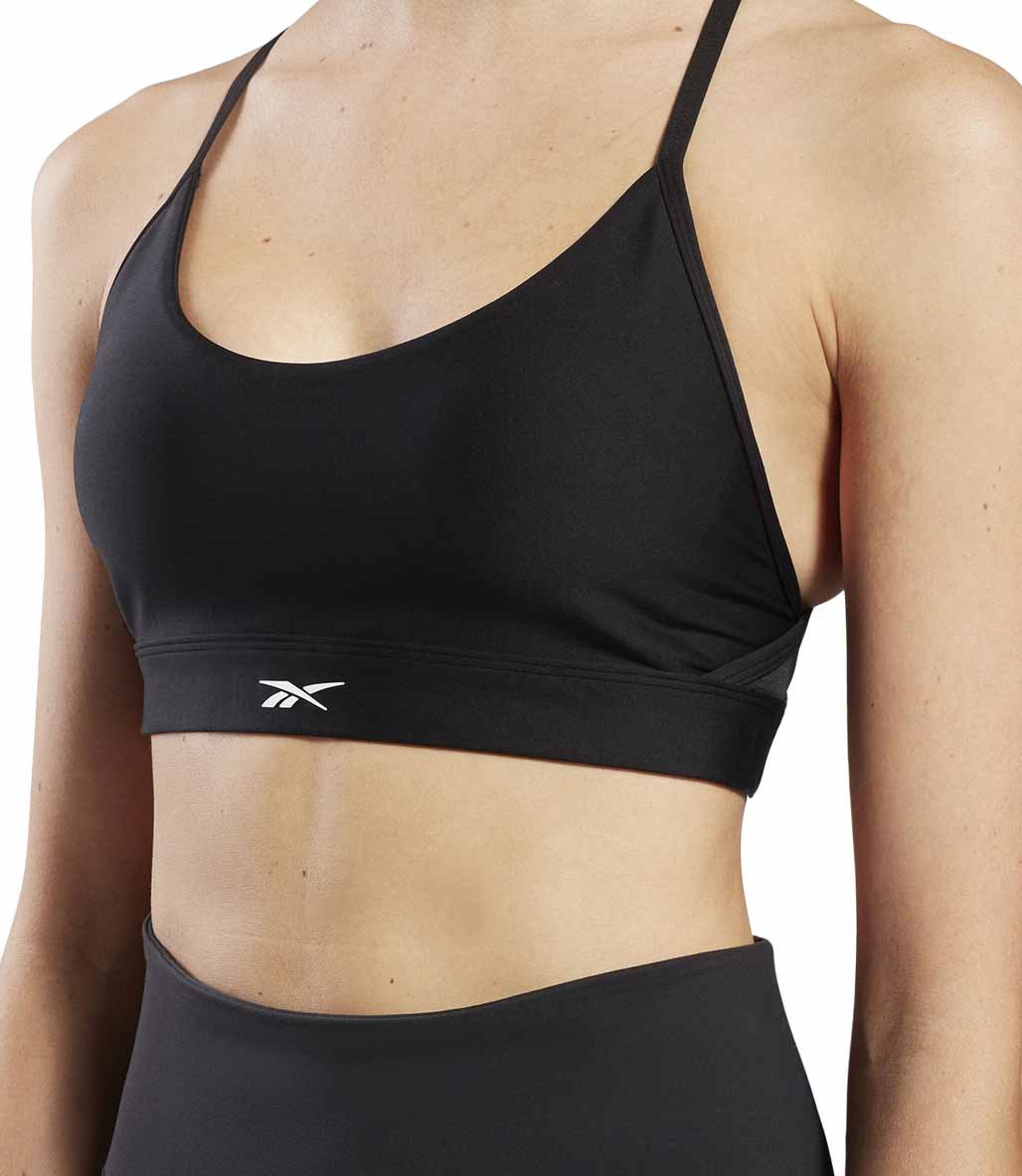 Reebok Lux Strappy Sports Sporcu Sütyeni Siyah