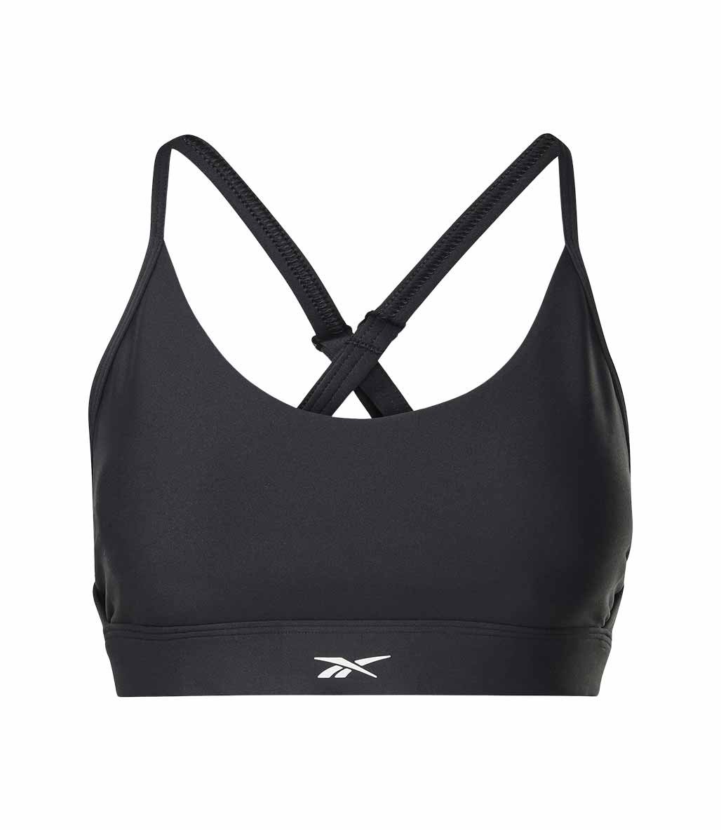 Reebok Lux Strappy Sports Sporcu Sütyeni Siyah