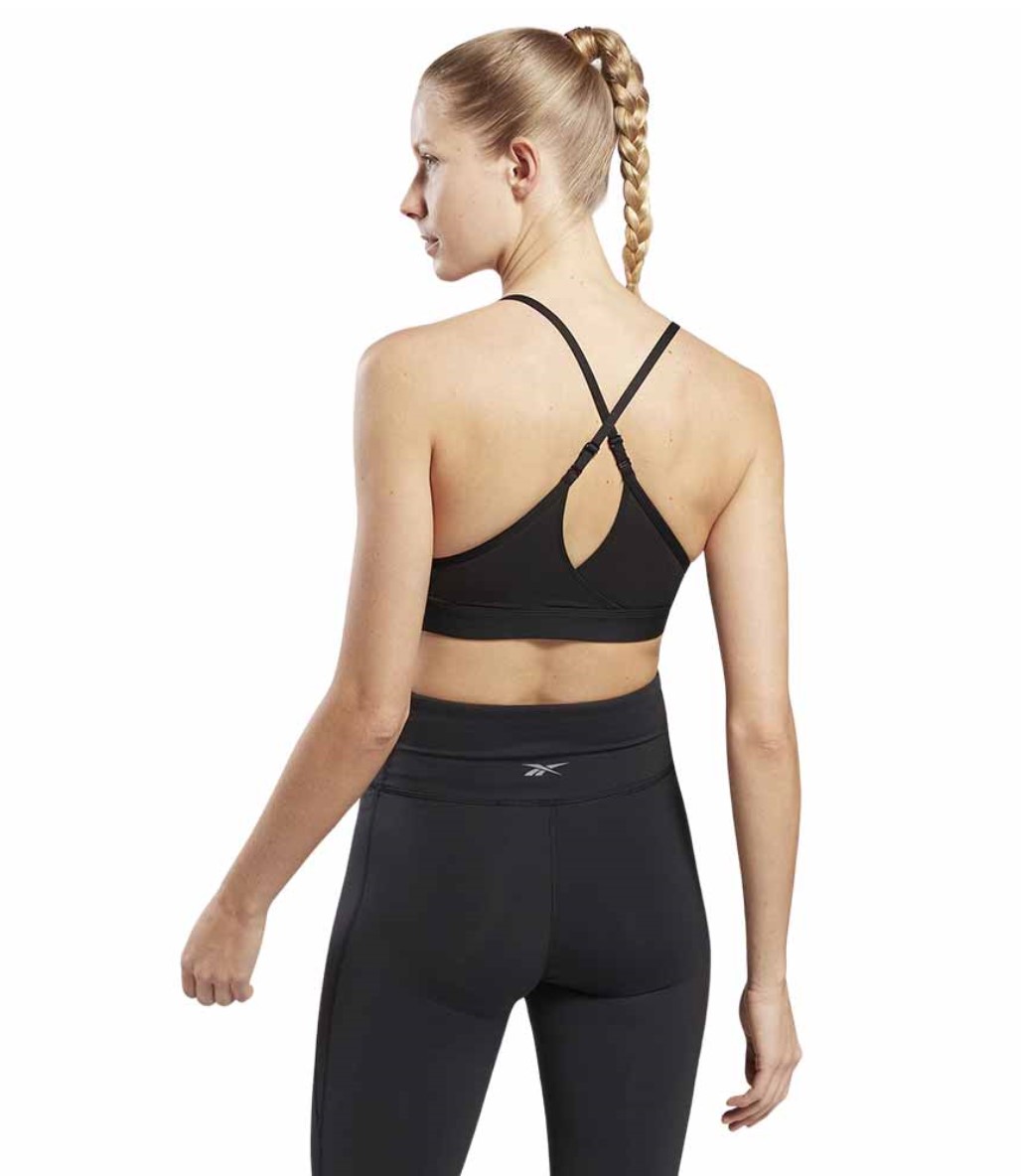 Reebok Lux Strappy Sports Sporcu Sütyeni Siyah