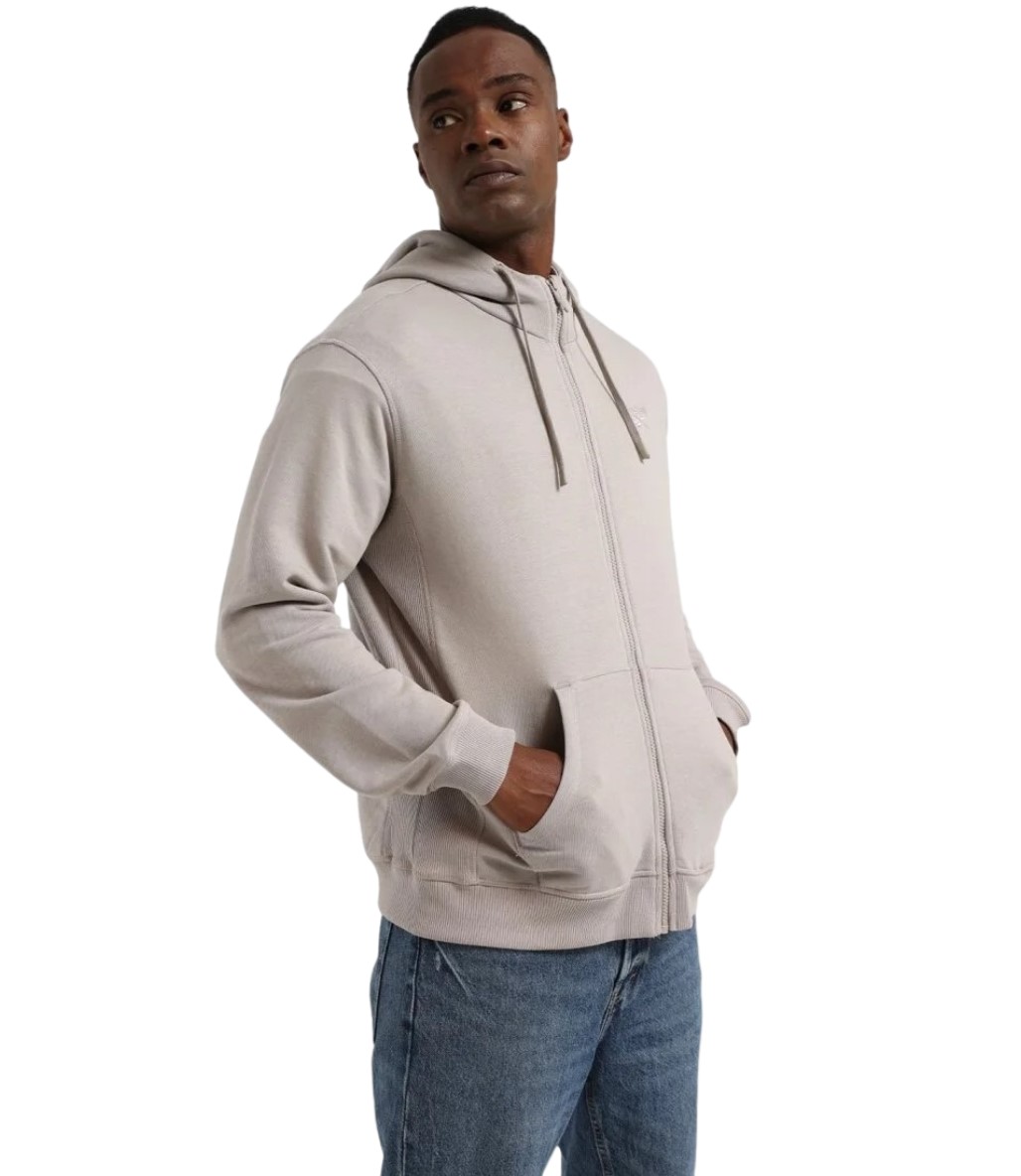 Reebok Morris Kapüşonlu Fermuarlı Sweatshirt Gri