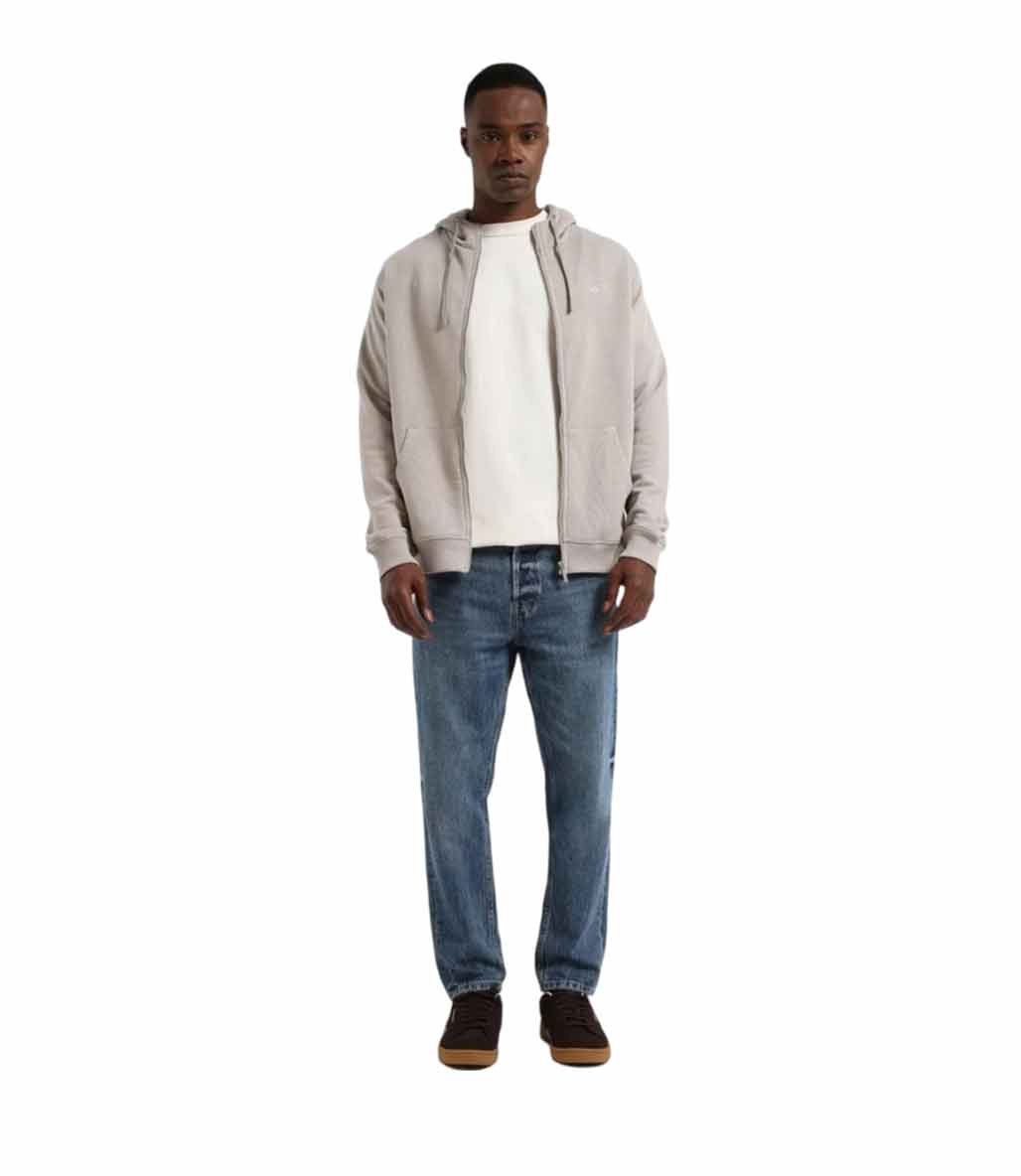 Reebok Morris Kapüşonlu Fermuarlı Sweatshirt Gri