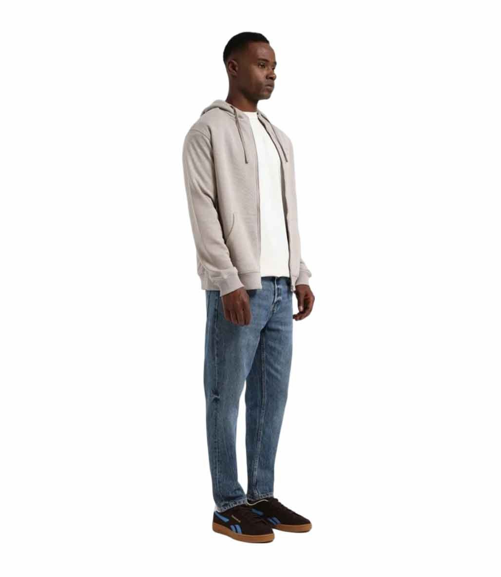 Reebok Morris Kapüşonlu Fermuarlı Sweatshirt Gri