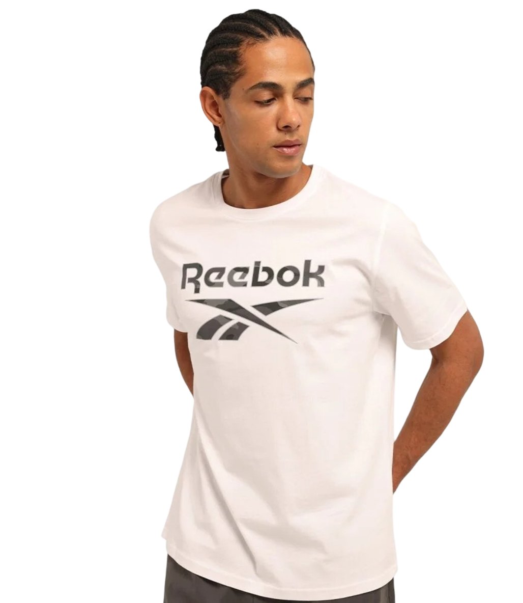 Reebok New ID Camo Kısa Kollu T-Shirt Beyaz