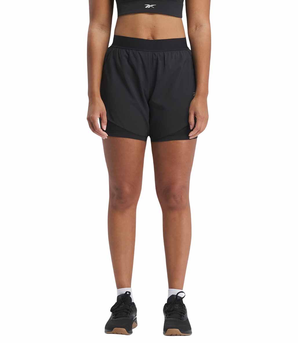 Reebok Running 2 in 1 Kadın Şort Siyah