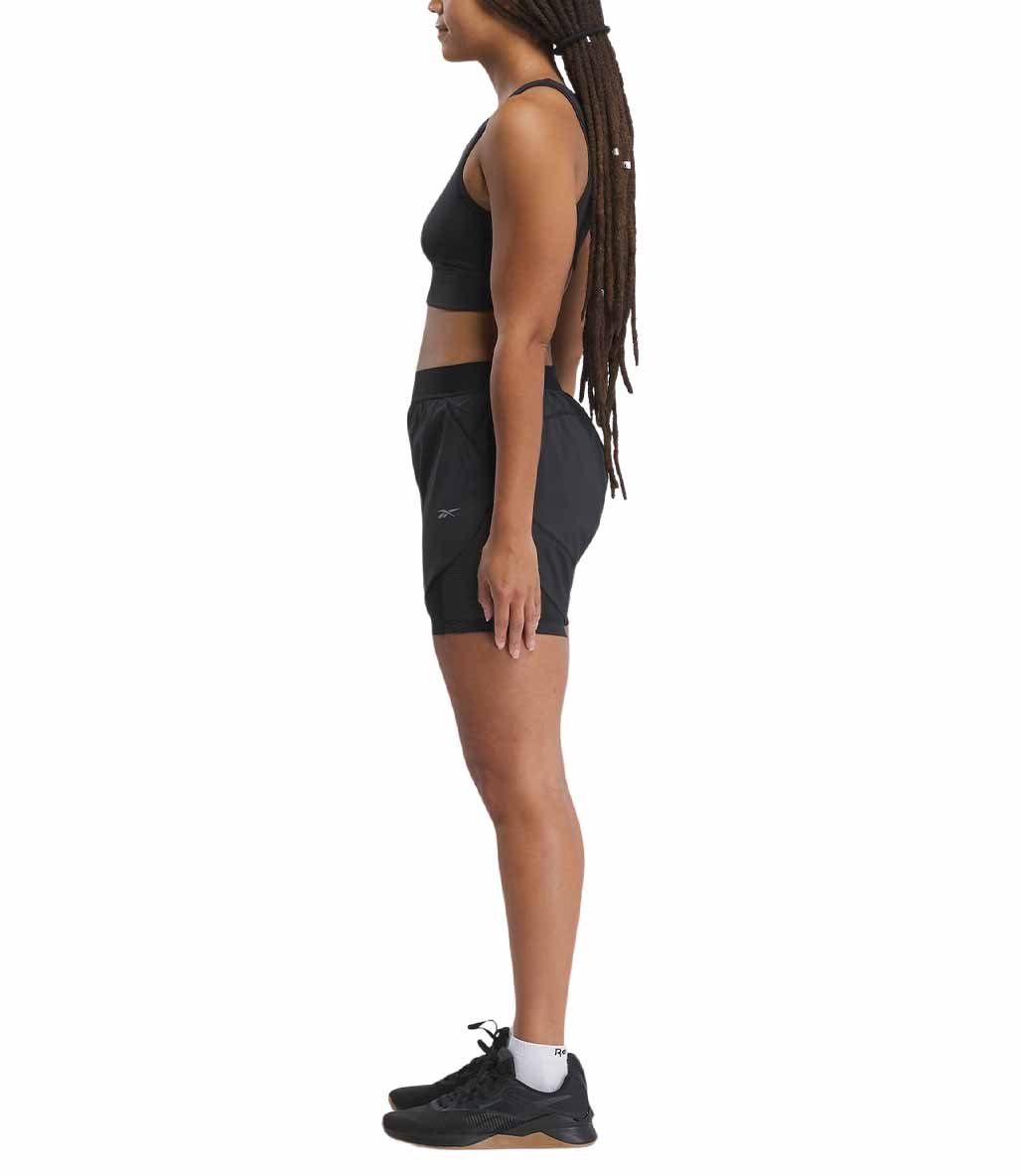 Reebok Running 2 in 1 Kadın Şort Siyah