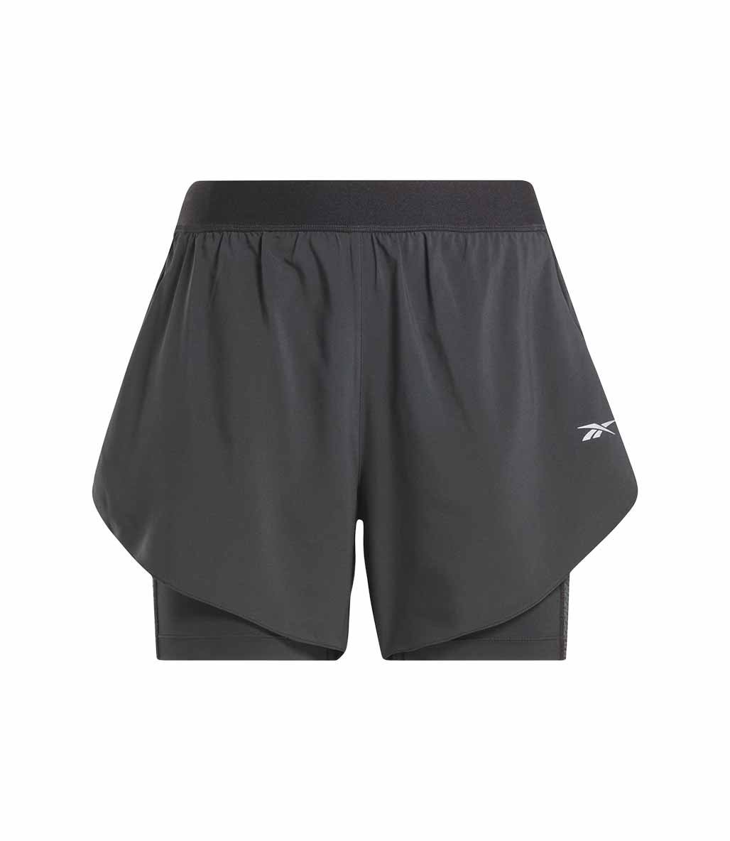 Reebok Running 2 in 1 Kadın Şort Siyah
