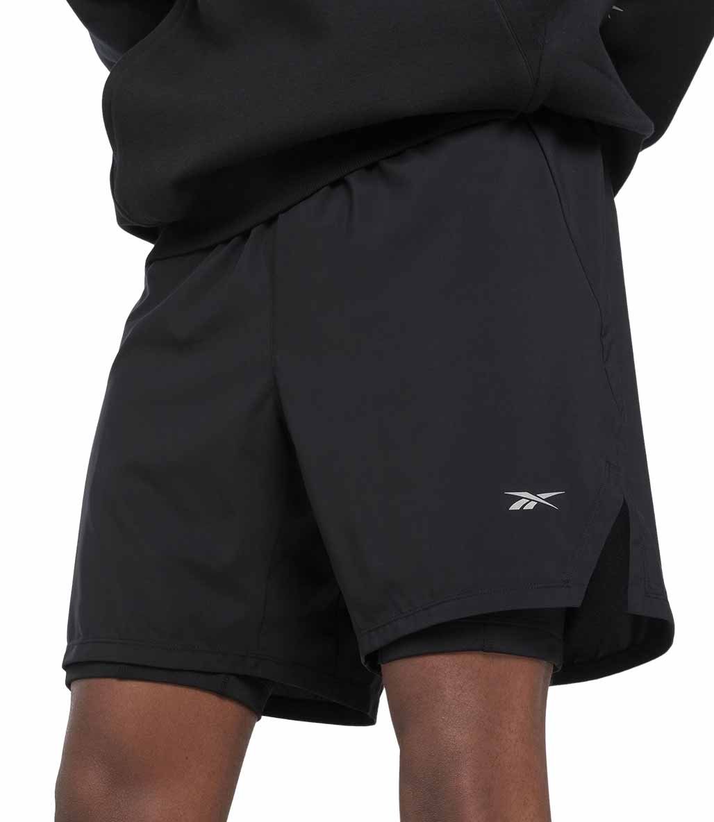 Reebok Running 2 in 1 Şort Siyah