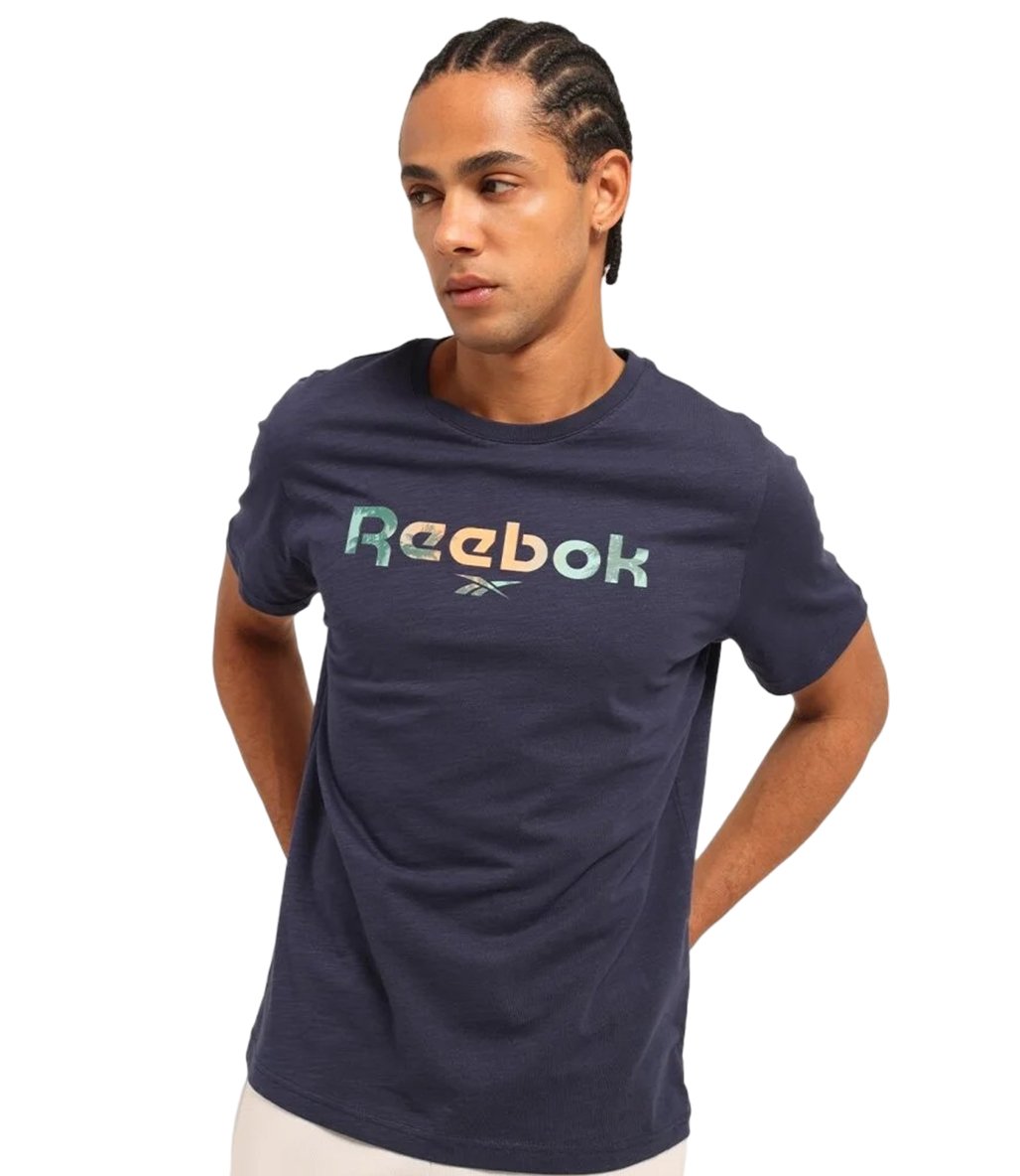 Reebok Sumth Kısa Kollu T-Shirt Lacivert