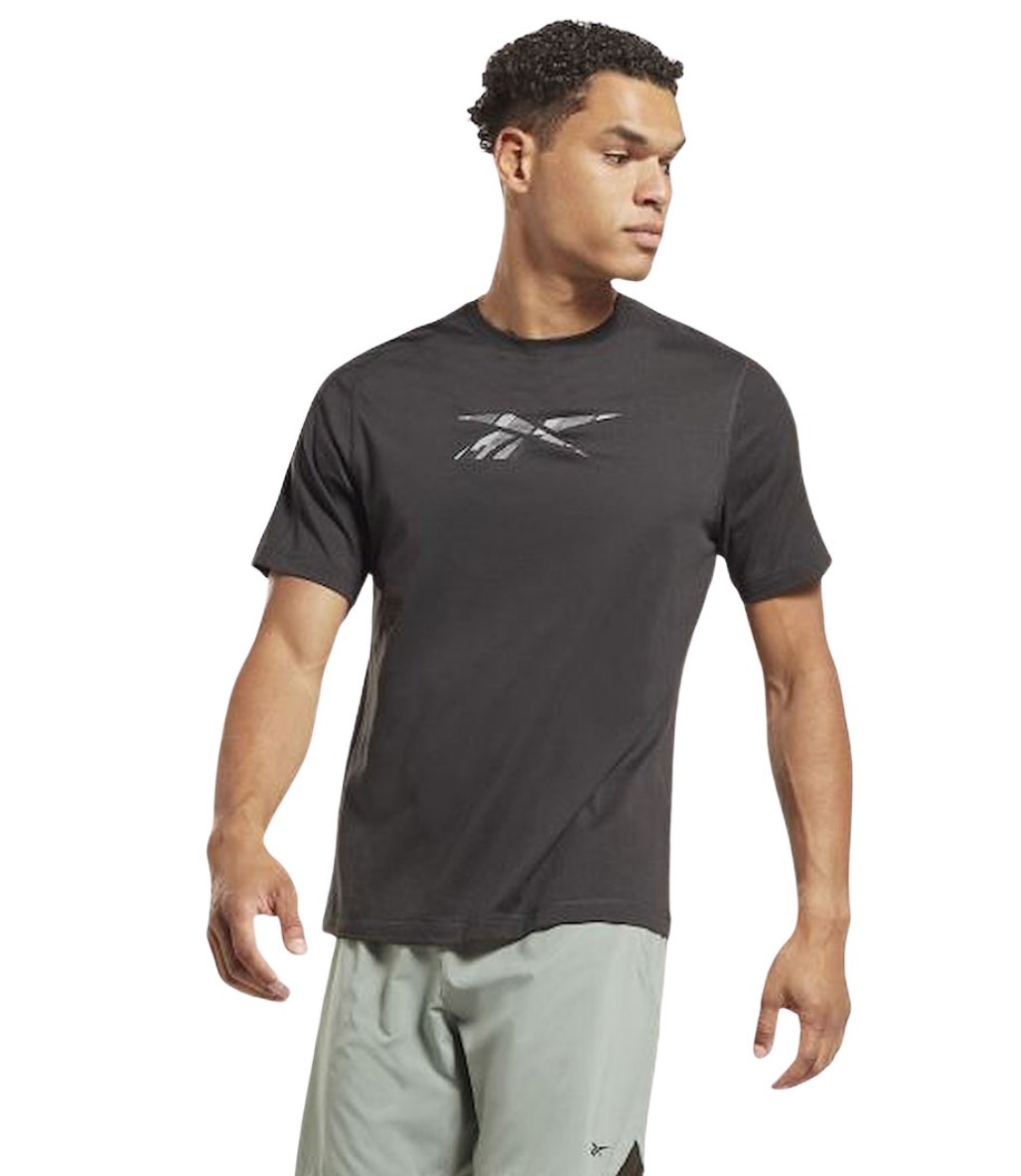 Reebok Train Speedwick Gfx Kısa Kollu T-Shirt Siyah