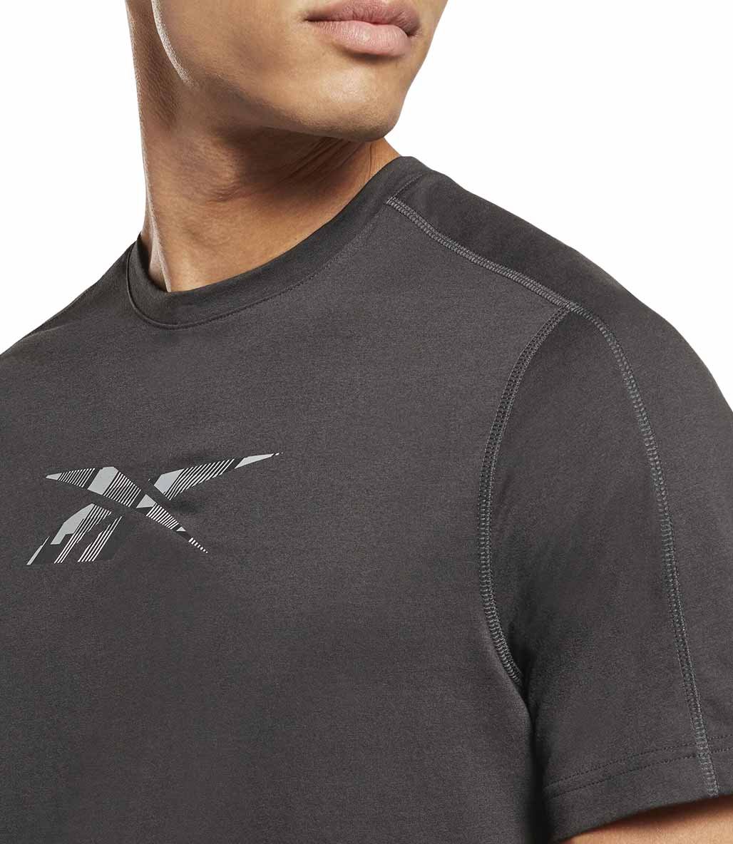 Reebok Train Speedwick Gfx Kısa Kollu T-Shirt Siyah