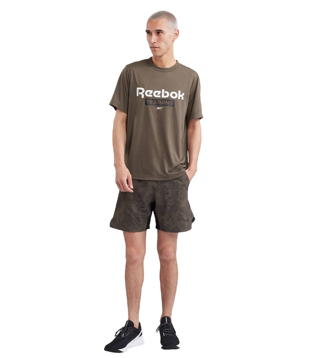 Reebok Training Gfx Kısa Kollu T-Shirt Haki