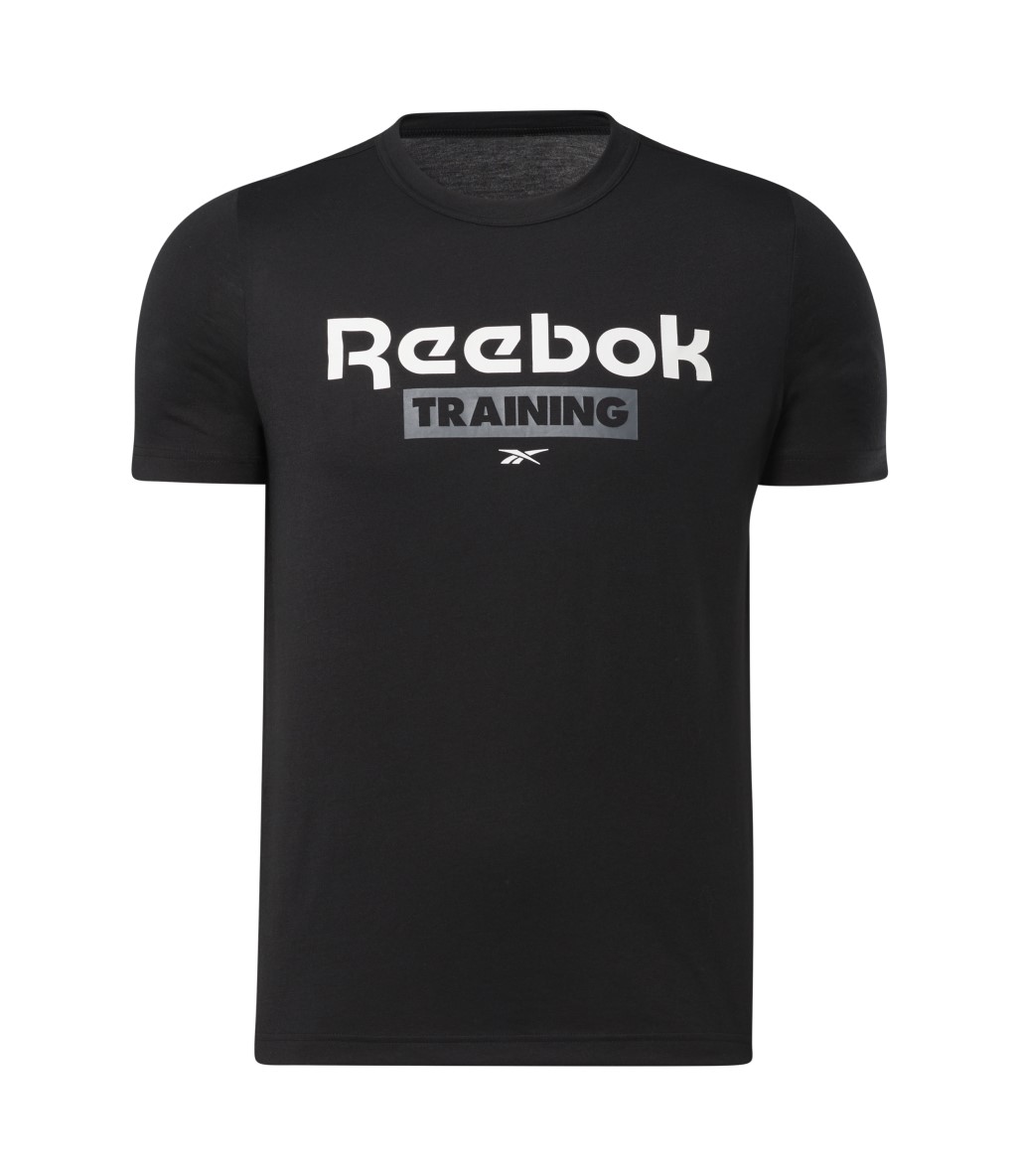 Reebok Training Gfx Kısa Kollu T-Shirt Siyah