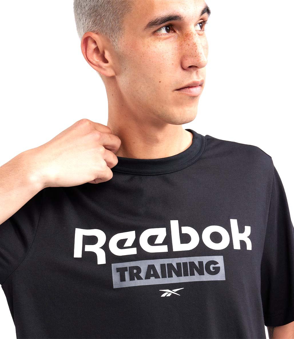 Reebok Training Gfx Kısa Kollu T-Shirt Siyah
