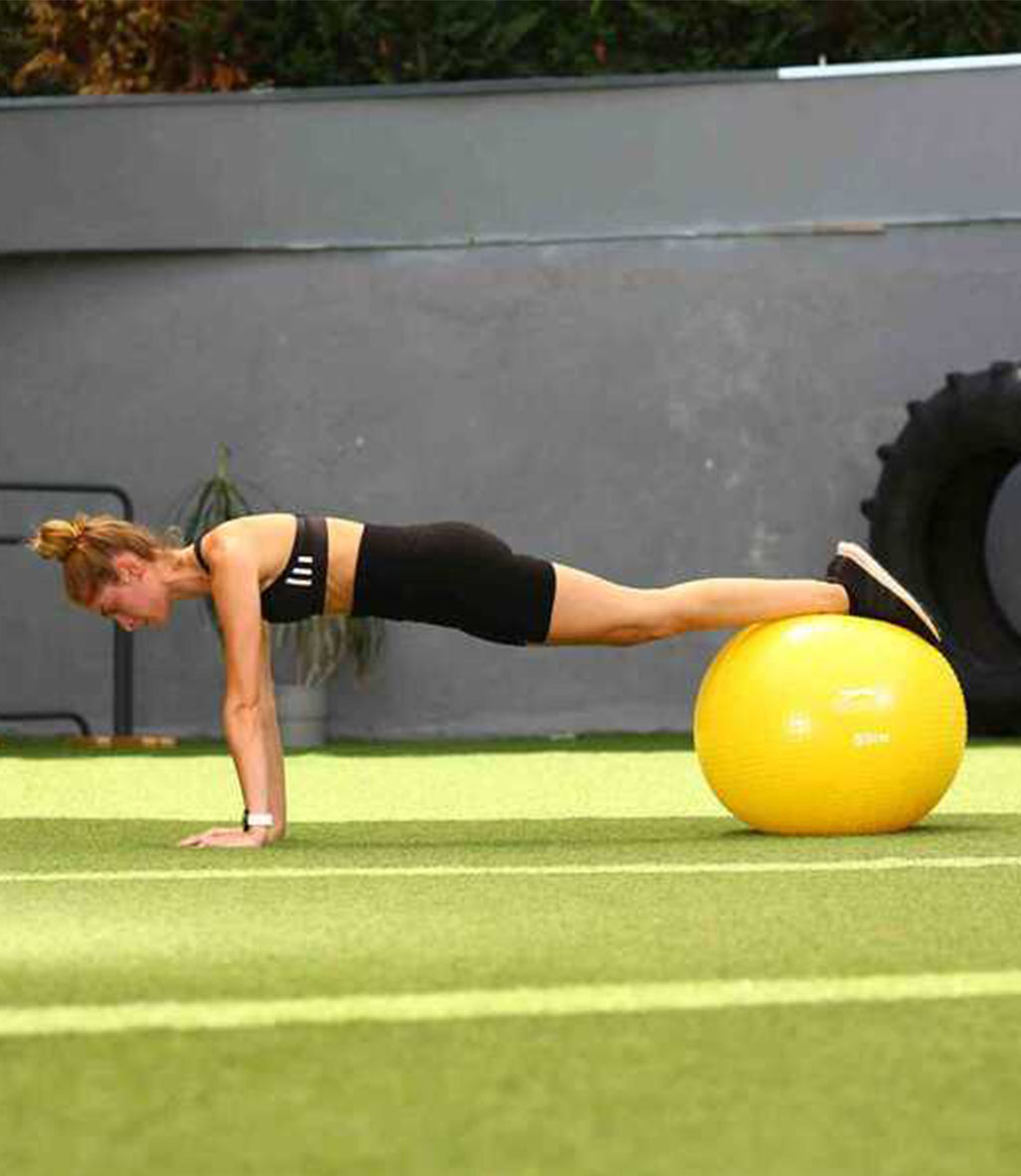 Slazenger Antiburst Gymball Pilates Topu 55 Cm Pompa Hediyeli Sarı
