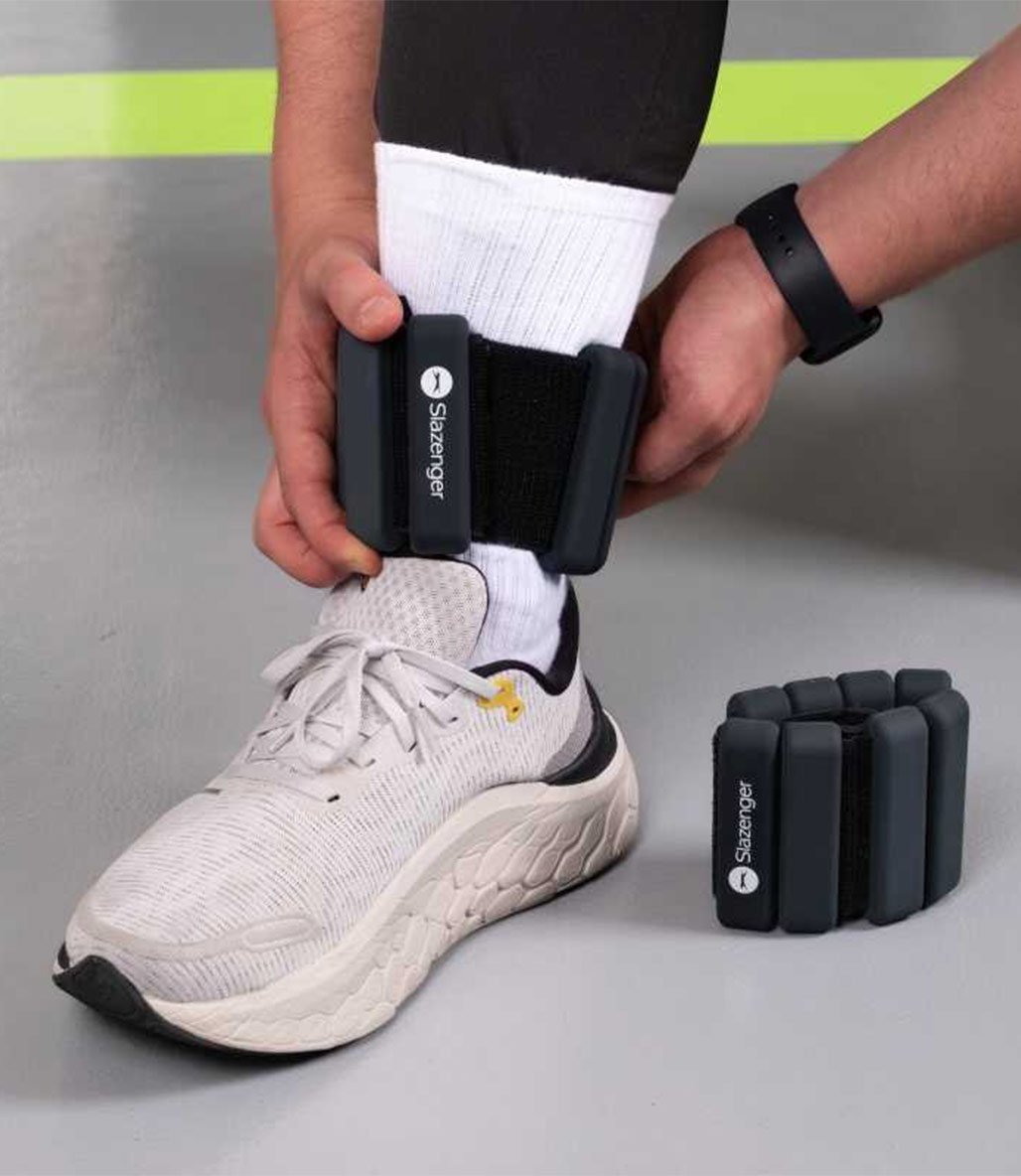 Slazenger Deluxe El/Ayak Bilek Ağırlığı 1 Kg + 1 Kg Siyah