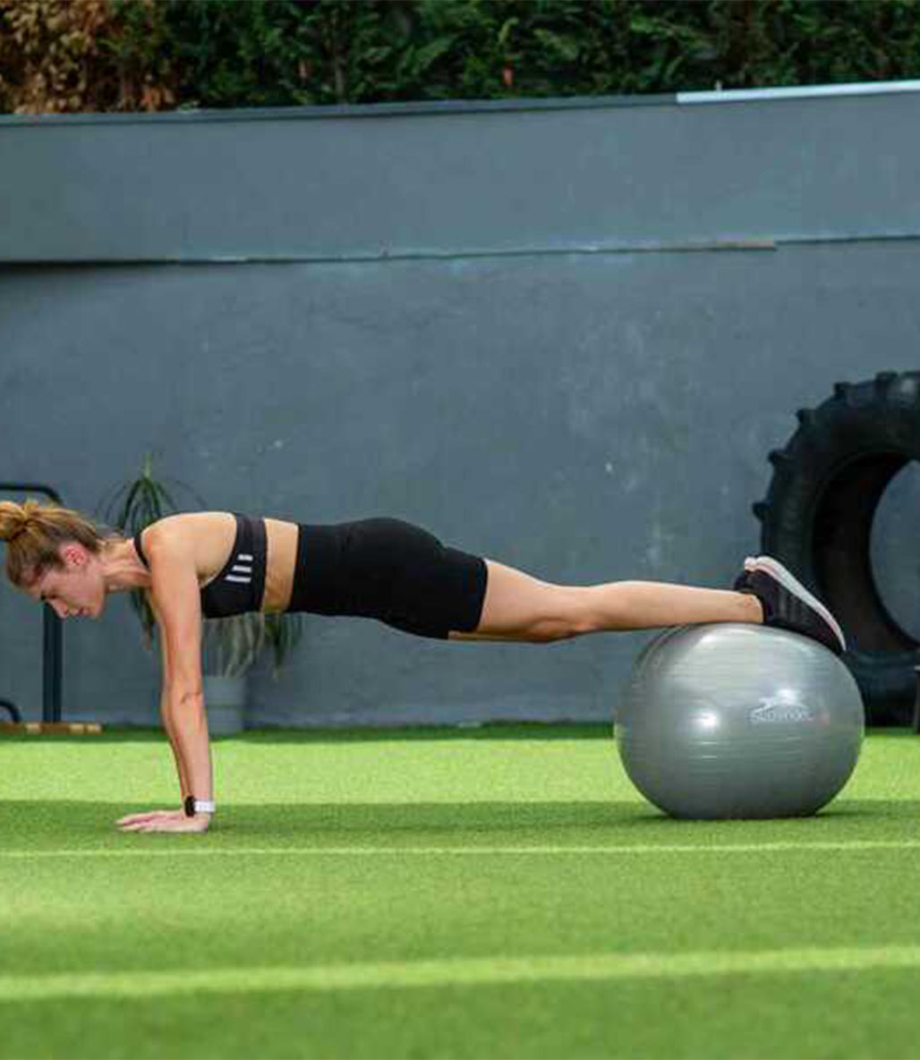 Slazenger Gymball 55 Cm Pilates Topu Pompa Hediyeli Gri
