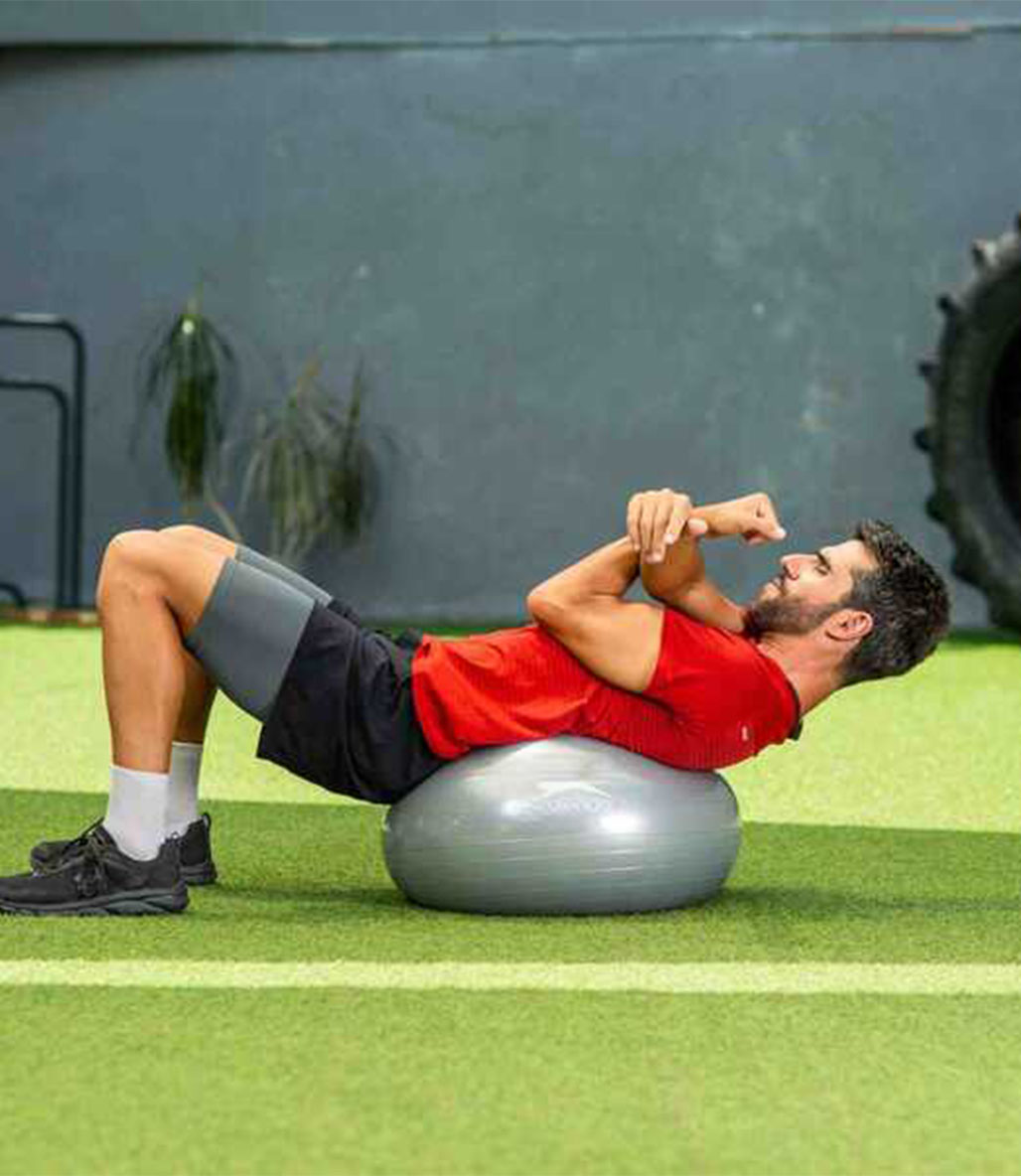 Slazenger Gymball 55 Cm Pilates Topu Pompa Hediyeli Gri